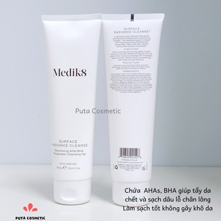 Sữa rửa mặt Medik8 Surface Radiance Cleanse