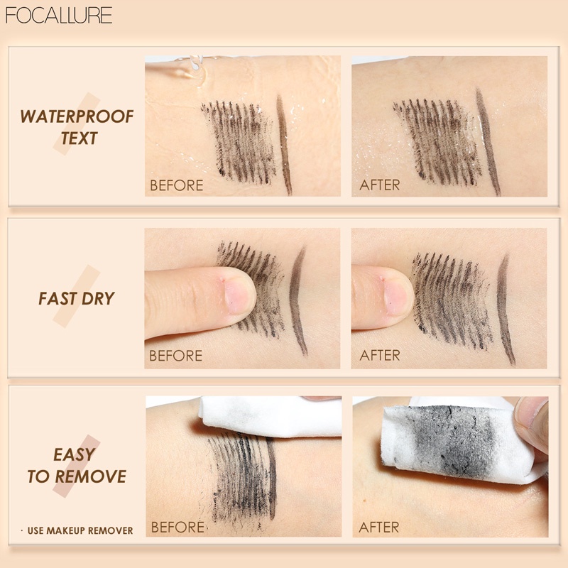 joyfeel mascara hai trong một chống nước không lem giúp uốn cong và kéo dài lông mi hiệu FOCALLURE
 | BigBuy360 - bigbuy360.vn