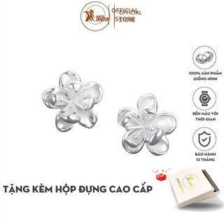 Hoa tai bạc 5 cánh đào đơn giản thời trang - ANTA Jewelry ATJ7044