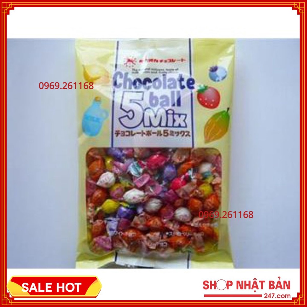 Kẹo Chocolate 5 ball Mix - Nhật Bản