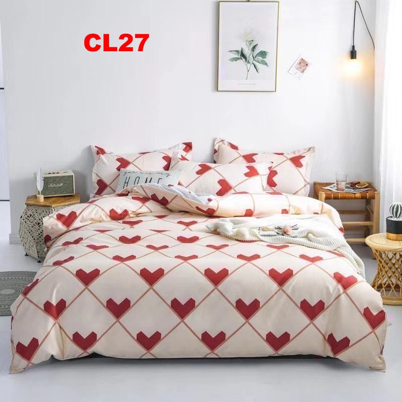 Bộ chăn ga gối CL25 set 4 món Loại 1 Cotton poly hàng Loại 1 nhập khẩu