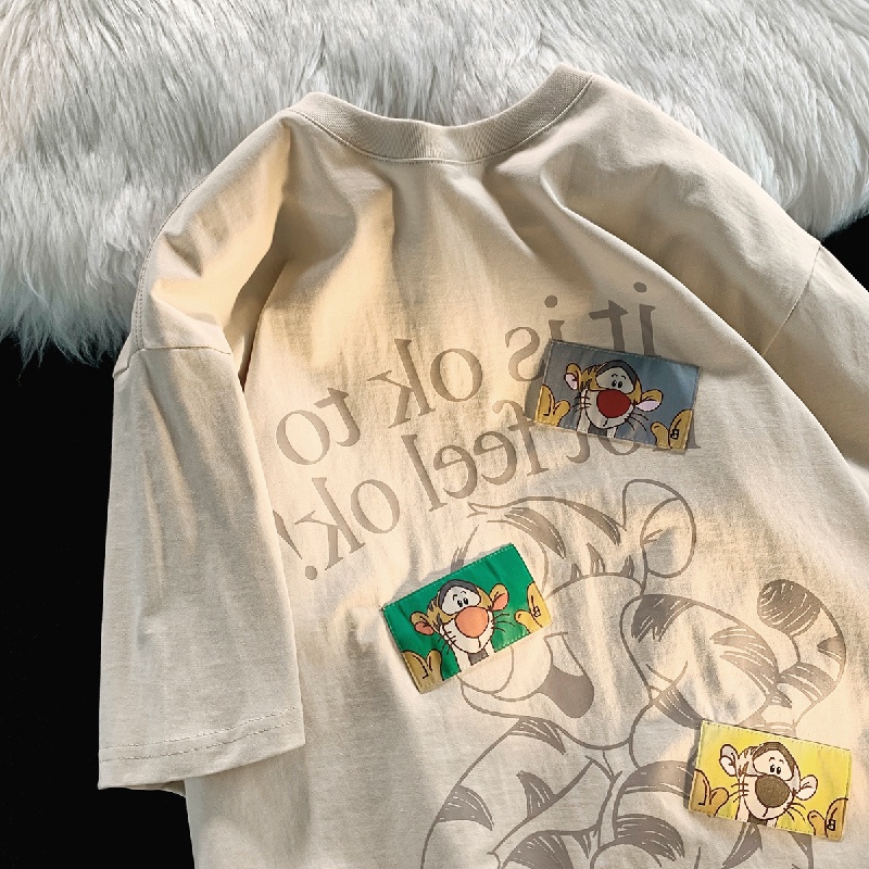 Áo Thun Tay Ngắn In Hình Khỉ Graffiti Thời Trang Mùa Hè 2022 Dành Cho Nữ