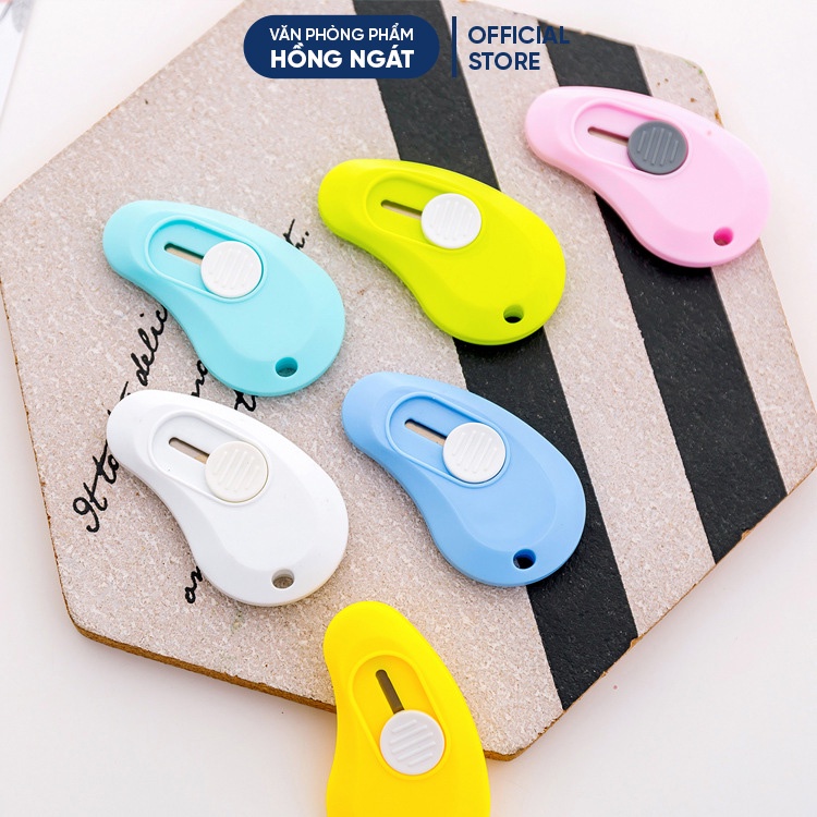 Dao rọc giấy mini hình móc khoá cute nhỏ gọn tiện ích, đồ dùng học tập dễ thương văn phòng phẩm RG01