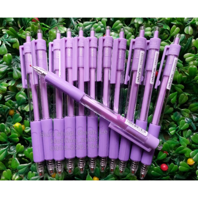 Hộp 12 cây bút gel mực tím Chosch 8698 dành cho học sinh tiểu học chính hãng.