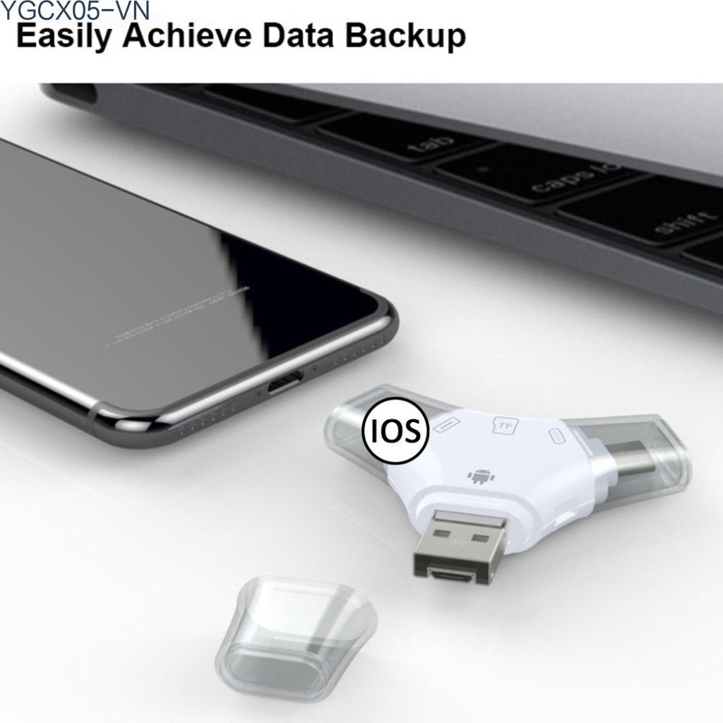 Đầu Đọc Thẻ Nhớ Đa Năng 4 Trong 1 Usb 2.0 Micro Usb Cho Iphone Android | BigBuy360 - bigbuy360.vn