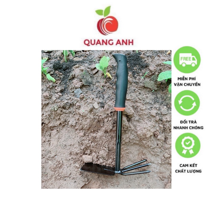 [FreeShip] Cuốc và Cào 2 in 1 Tiện Lợi - Cán Cao Su - MG34