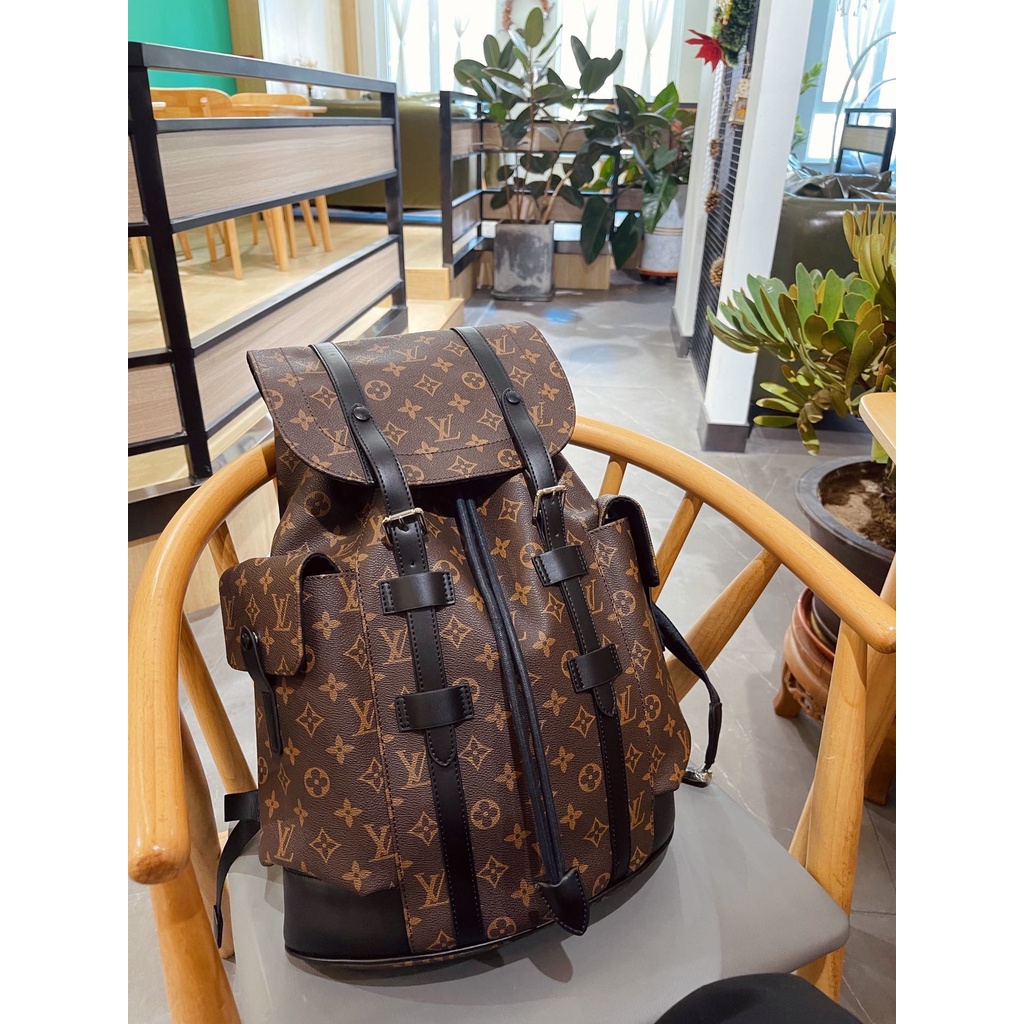 LOUIS VUITTON Ba Lô Thể Thao LV Chất Liệu Da Kích Cỡ Lớn Thời Trang Dành Cho Nữ