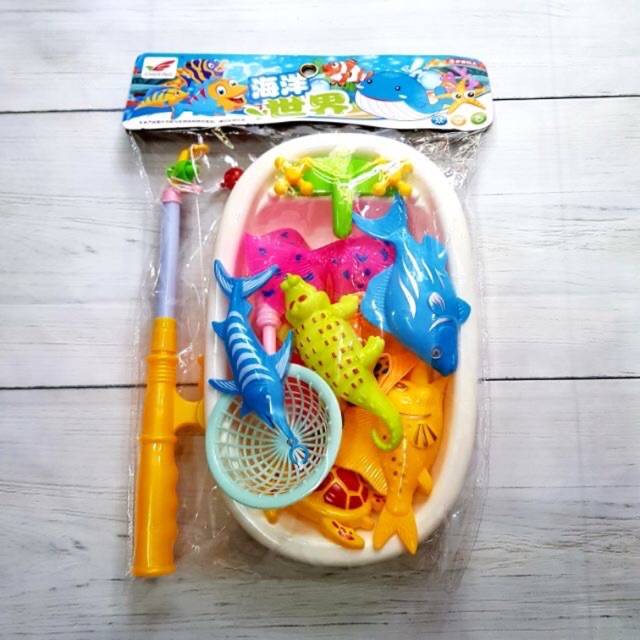 Bộ Đồ Chơi Câu Cá Nam Châm Nhựa Cao Cấp Cho Bé Yêu