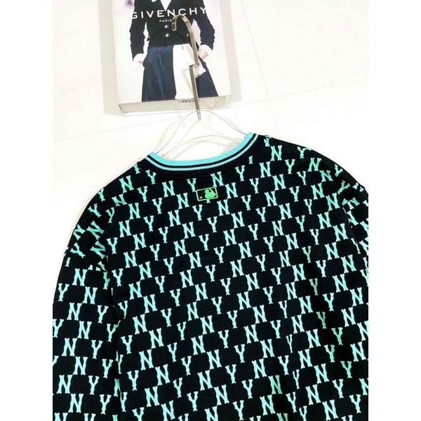 Áo đôi nam nữ NY MIb mono xanh neon nổi bật hàng nỉ da cá đẹp chất vải đanh mềm mịn FULL TAG