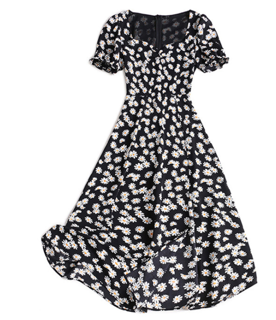 Đầm maxi cúc họa mi xẻ tà duyên dáng | BigBuy360 - bigbuy360.vn