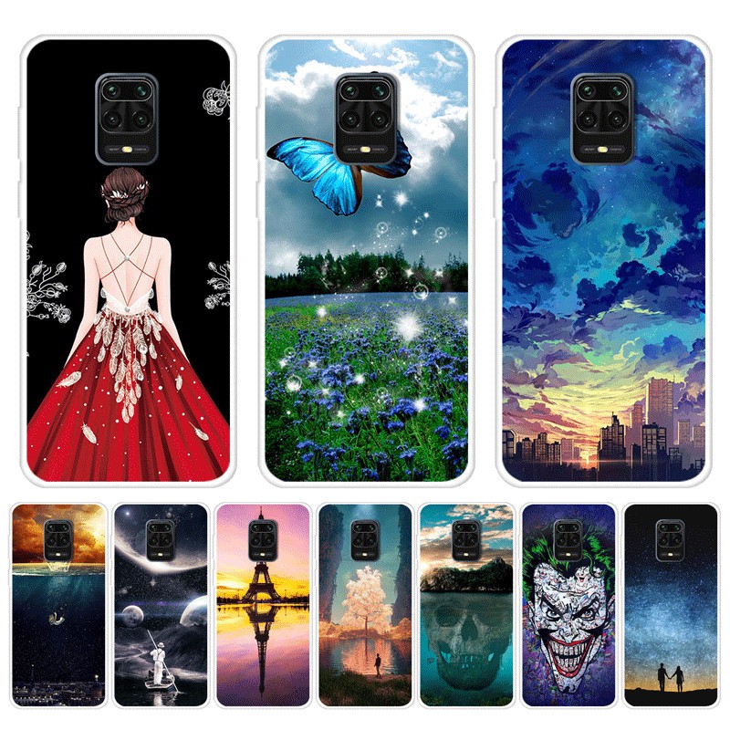 Ốp điện thoại cao su có 15 mẫu họa tiết cho Xiaomi Redmi Note 9S Note9S 9 S