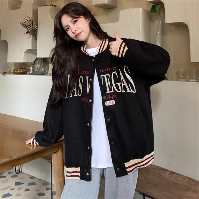 Áo khoác bomber unisex oversize (Hàng có sẵn kèm ảnh thật)