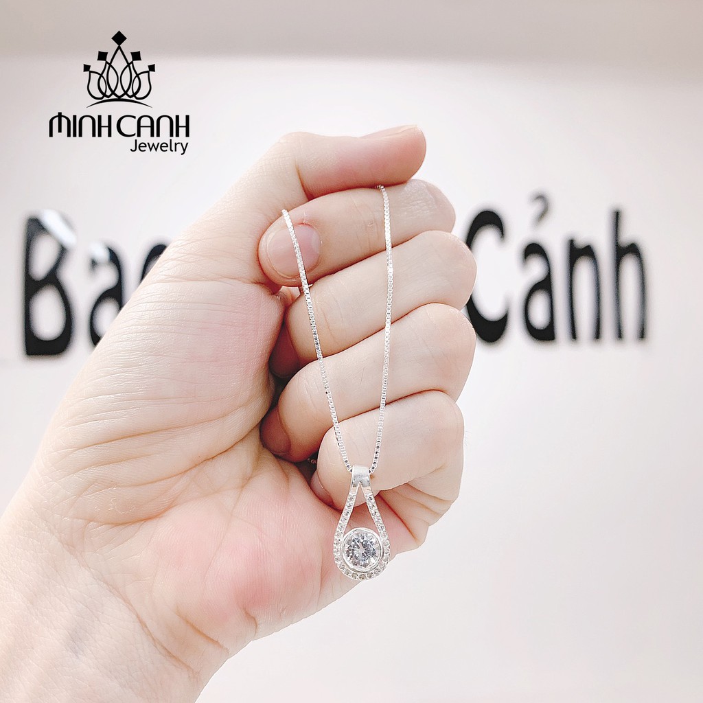 Dây Chuyền Bạc Hình Giọt Lệ - Minh Canh Jewelry