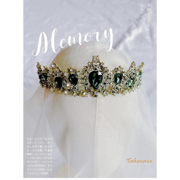 Vương Miện Cài Tóc Đính Đá Lấp Lánh Cho Cô Dâu