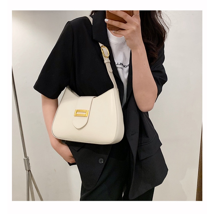 Túi kẹp nách nữ cao cấp hàn quốc siêu xinh , túi đeo vai nữ da PU basic đi chơi - Fy Bags Store