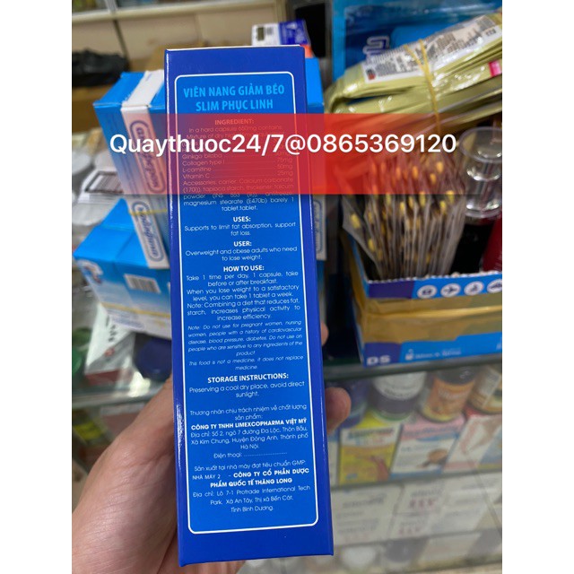 [Mẫu mới] GIẢM CÂN SLIM PHỤC LINH PLUS AN TOÀN ,HIỆU QUẢ (sản phẩm này ko phải là thuốc không có tác dụng thay thế thuốc