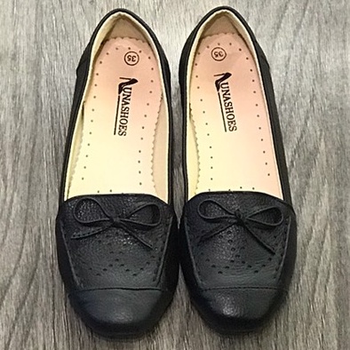 Giày moca nữ Lunashoes 1071 đế bệt da bò thật cho mẹ nhiều màu full size bảo hành 2 năm êm chân dễ phối đồ