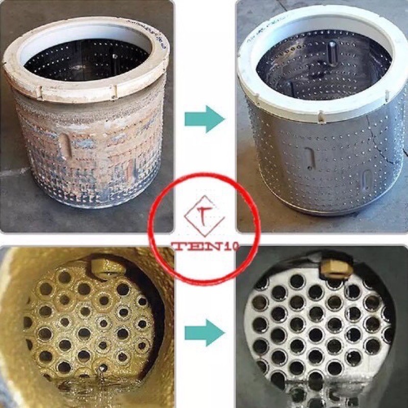 Hộp 12 viên tẩy lồng máy giặt, sủi sạch vi khuẩn - giúp tẩy sạch cặn bẩn trong máy giặt