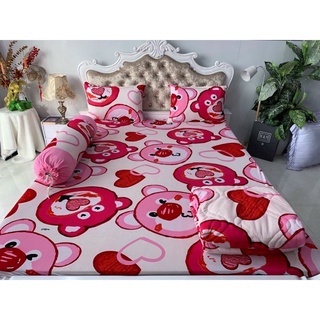 bộ Drap thun Hàn Quốc mẫu con gấu
