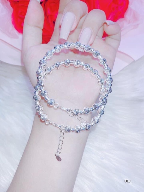 LẮC TAY BI PHAY DÀI 17 CAO CẤP - TRANG SỨC BẠC Ý S925