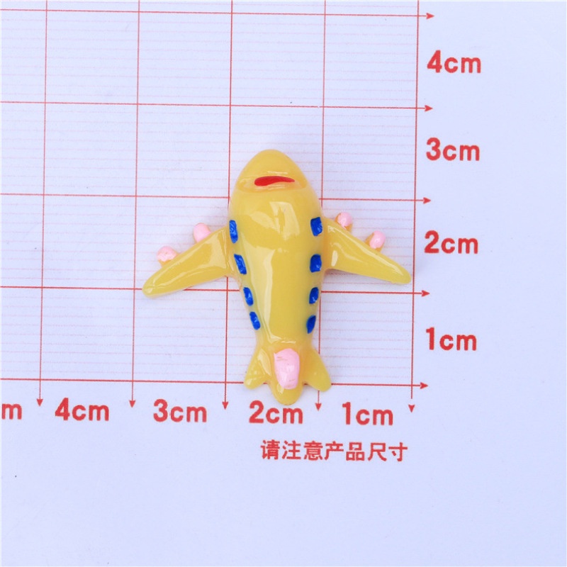 Set 10 Kẹp Tóc Resin Mini Hình Máy Bay Cho Điện Thoại Di Động DIY [Còn Hàng]