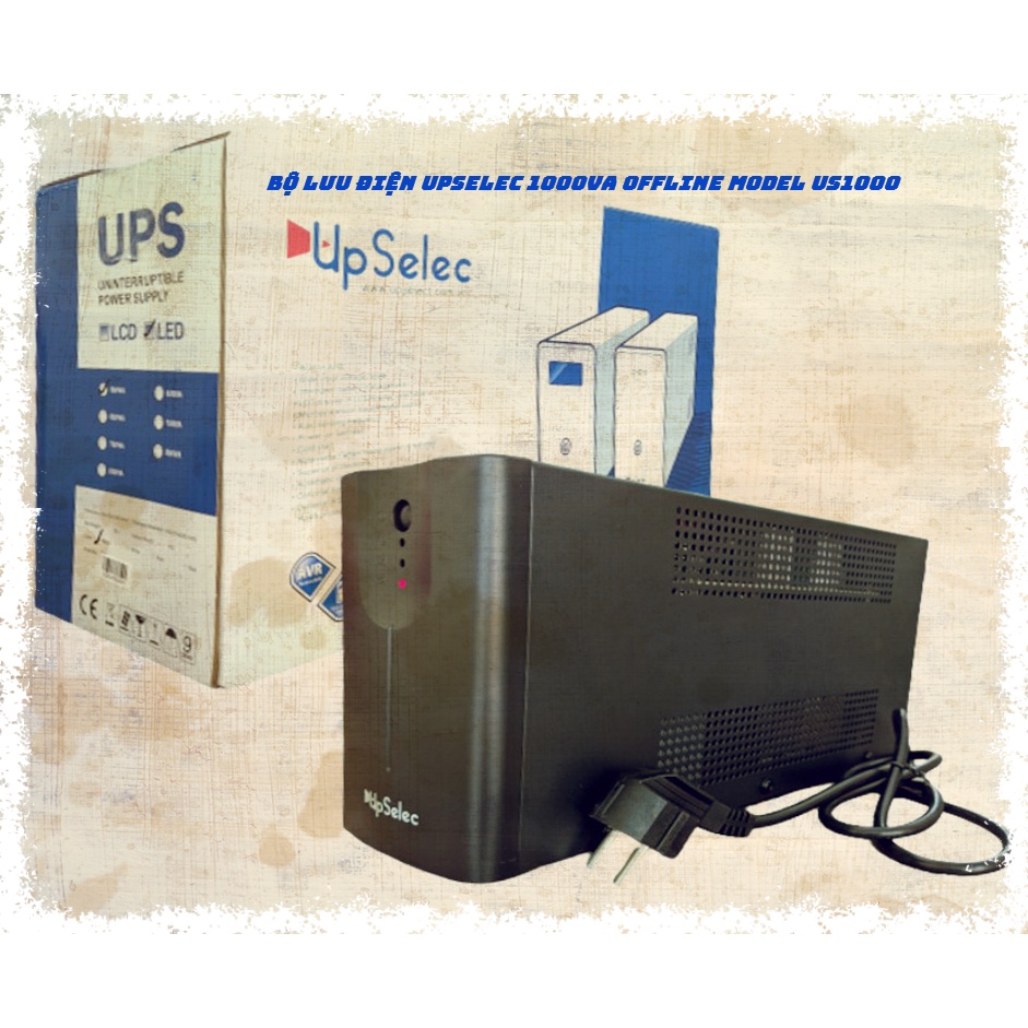 [Mã 254ELSALE giảm 7% đơn 300K] Bộ lưu điện UPS Upselect 1000VA