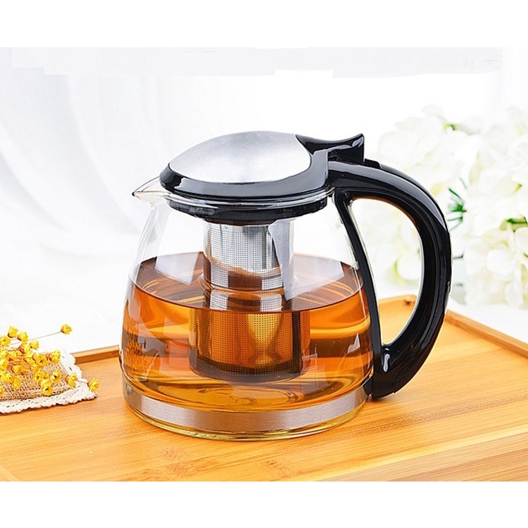 Bình trà thủy tinh có lõi lọc 1500ml