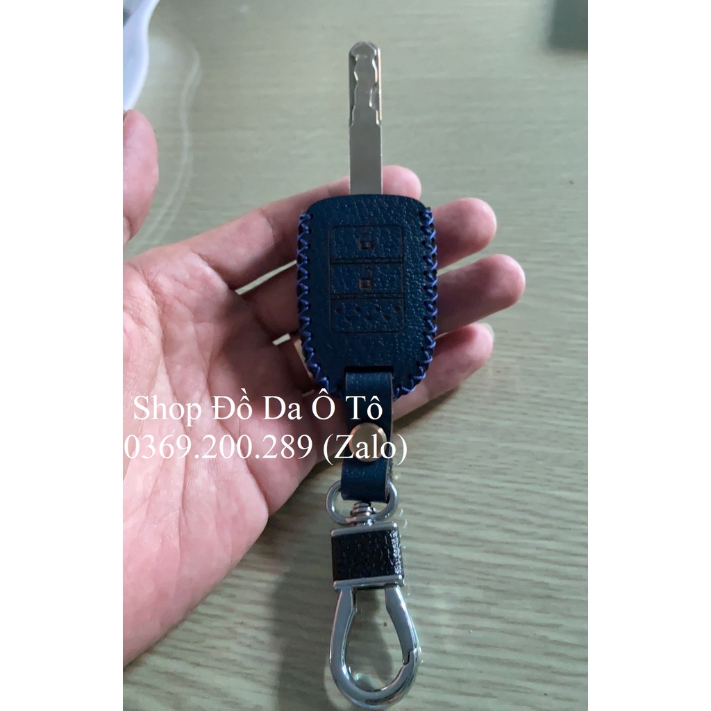 [UY TÍN] Bao da chìa khoá Honda Brio, City 2014-2018 chìa khoá cơ honda, tặng kèm móc khóa khắc tên
