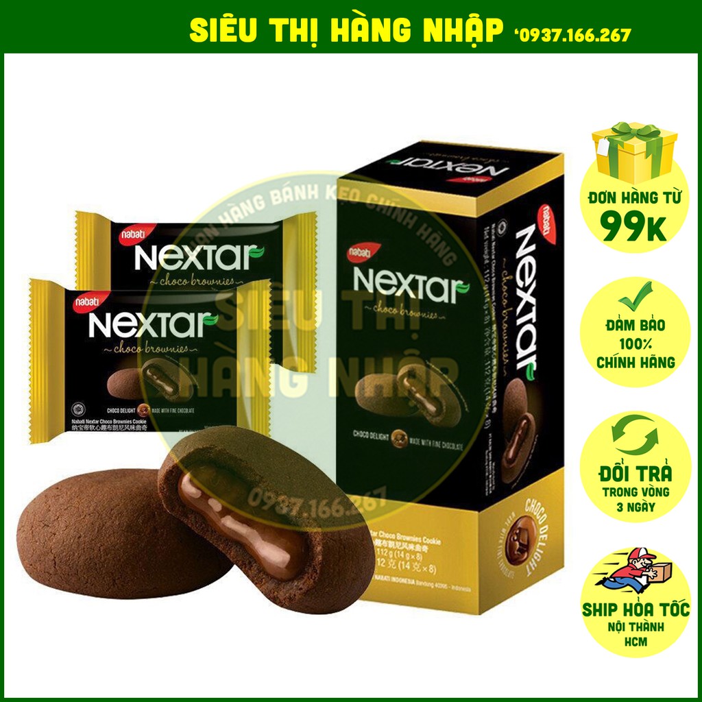 Bánh quy mềm Socola Nextar 112g cực ngon (chocolate, sô cô la)