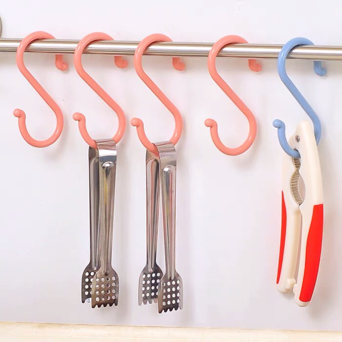 (LẺ 1) Móc Chữ S Nhựa Cao Cấp Treo Quần Áo - Treo Đồ Đạc, Treo Móc Khóa Đa Năng Linh Hoạt 2194 Korea Store 88
