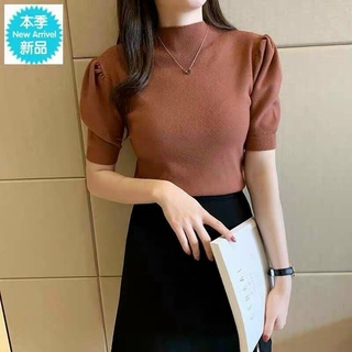 [FREE SHIP] Áo thun gân len cổ lọ tay phồng 🎈🎈🎈ch thoitrangteen00