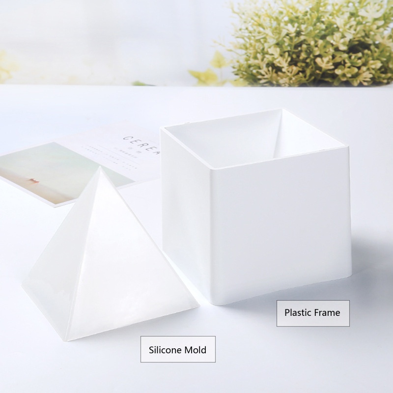 Khuôn tự làm đồ trang sức bằng silicon hình kim tự tháp 12cm