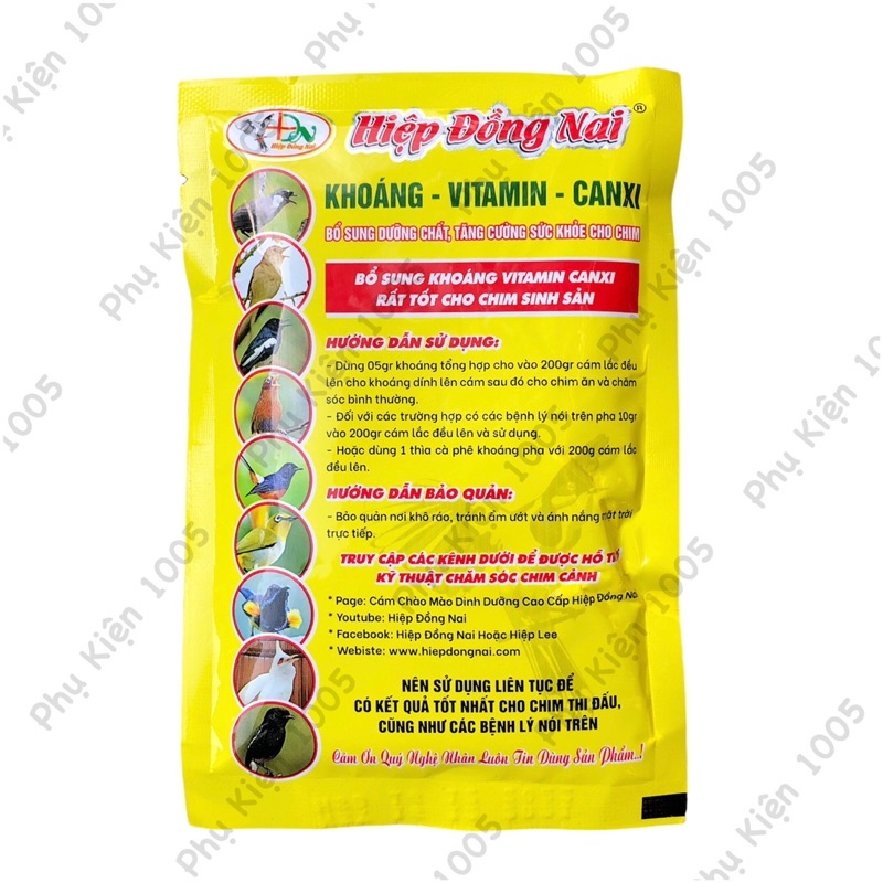 Khoáng Canxi Vitamin Hiệp Đồng Nai - Bổ Sung Dinh Dưỡng Cho Chim