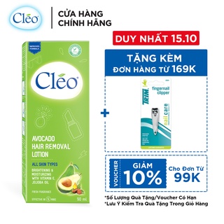Lotion Tẩy Lông Cleo Avocado Hair Removal Lotion All Skin Types 90ml