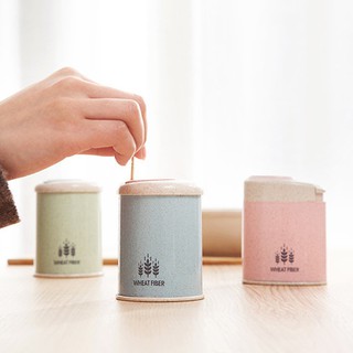 HCM - Hủ đựng tăm lúa mì kiểu Hàn Quốc dễ thương