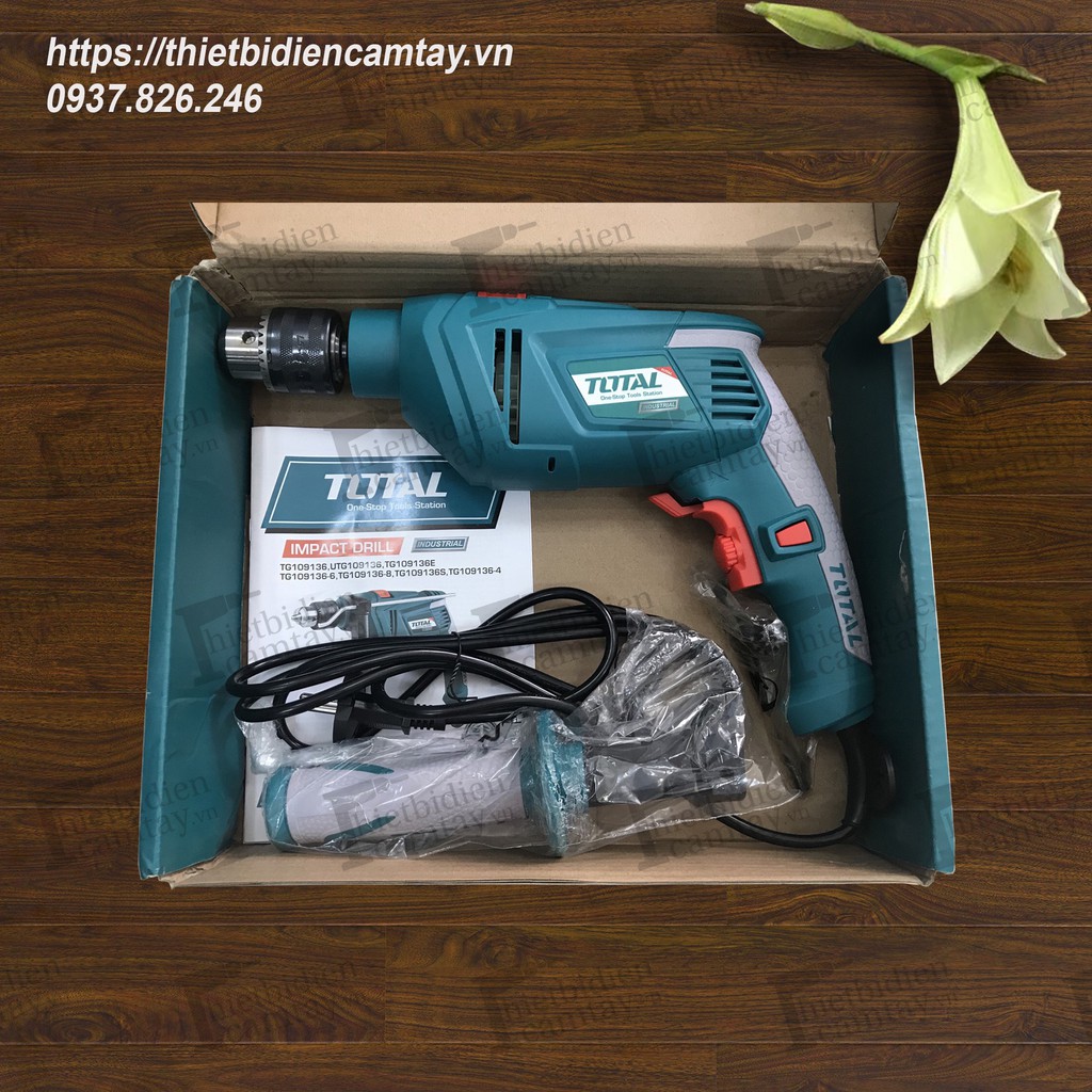 Máy khoan động lực cầm tay TOTAL TG109136E  850W  13mm
