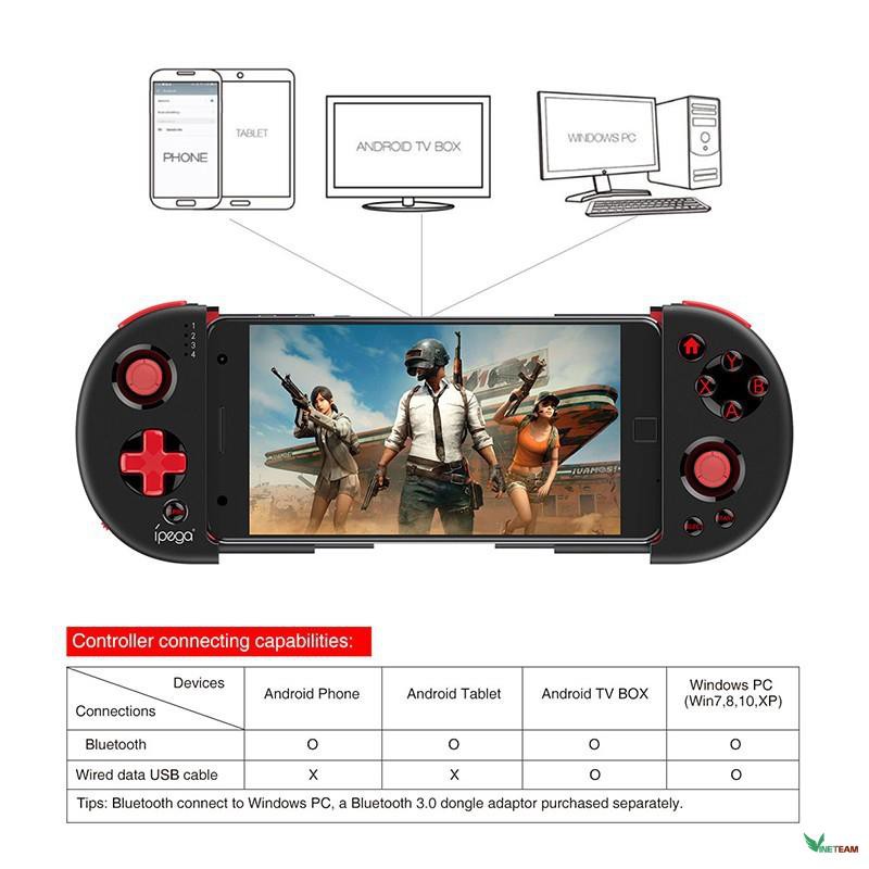 Freeship Freeship  Tay cầm chơi Game Bluetooth không dây IPEGA pg-9087 -dc3383