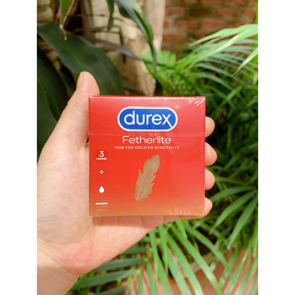 Bao cao su Durex Fetherlite hộp 3 cái chuẩn hàng thái