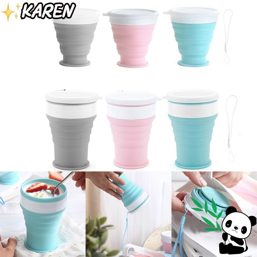 Cốc Uống Nước Silicone Có Thể Xếp Gọn Dung Tích 100 / 200 / 350ml