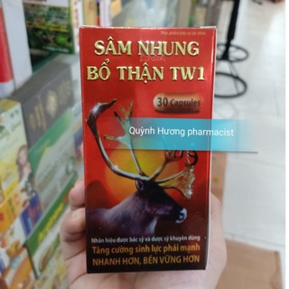 Sâm nhung bổ thận TW1 lọ 30 viên giúp bổ thận tăng cường sức khỏe.