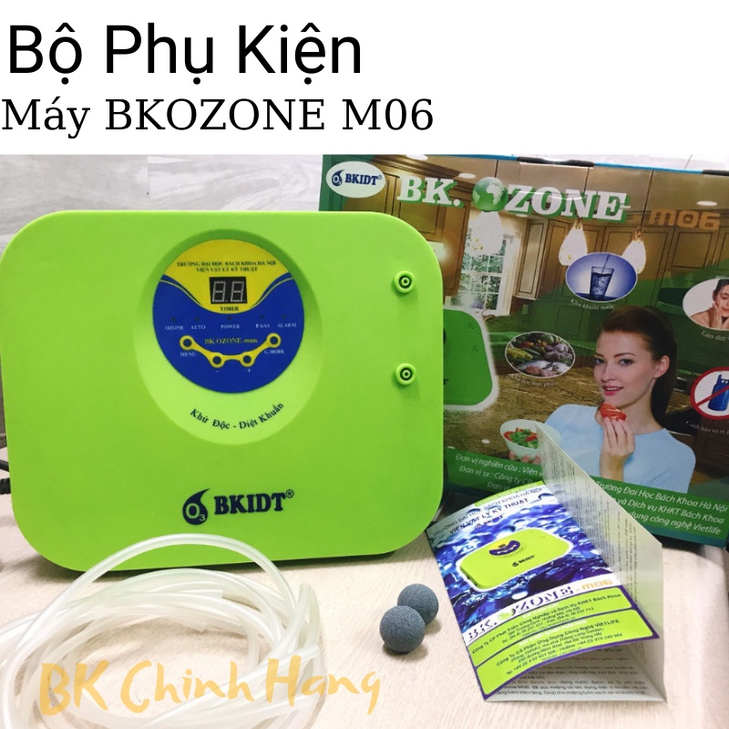 Máy BK OZONE M06 Khử Độc Rau Củ, Thực Phẩm, Máy Ozone + Cảnh Báo Dò Rỉ Khí Gas