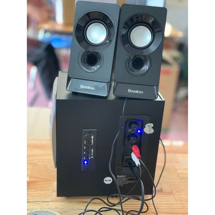 Loa Vi Tính Loa Máy Tính Pc Bosston T3600-BT Led RGB Kết Nối Bluetooth Âm Thanh Hay