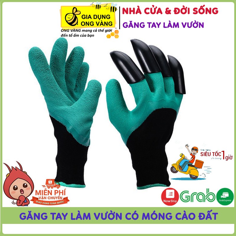 Găng Tay Làm Vườn Chuyên Dụng, Có Móng Vuốt Chuyên Dụng Dễ Dàng Đào Xới Đất, Co Giãn Đàn Hồi Rất Êm Ái Cho Đôi Tay