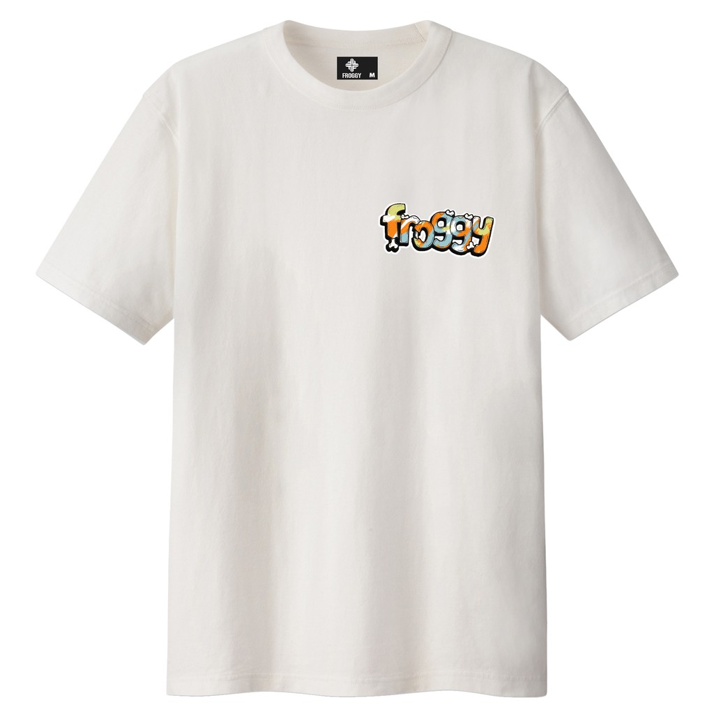 Áo thun tay lỡ FROGGY phông unisex nam nữ cotton oversize form rộng rất dễ phối đồ in hình chữ FROGGYLAND basic dễ xương | BigBuy360 - bigbuy360.vn