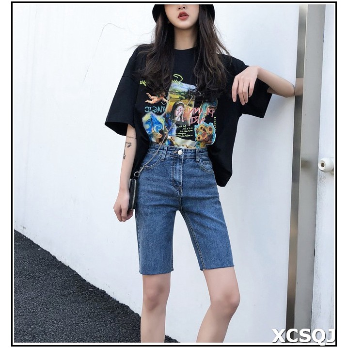quần jean NGỐ MÀU XANH ĐẬM TUA LAI ND33-02