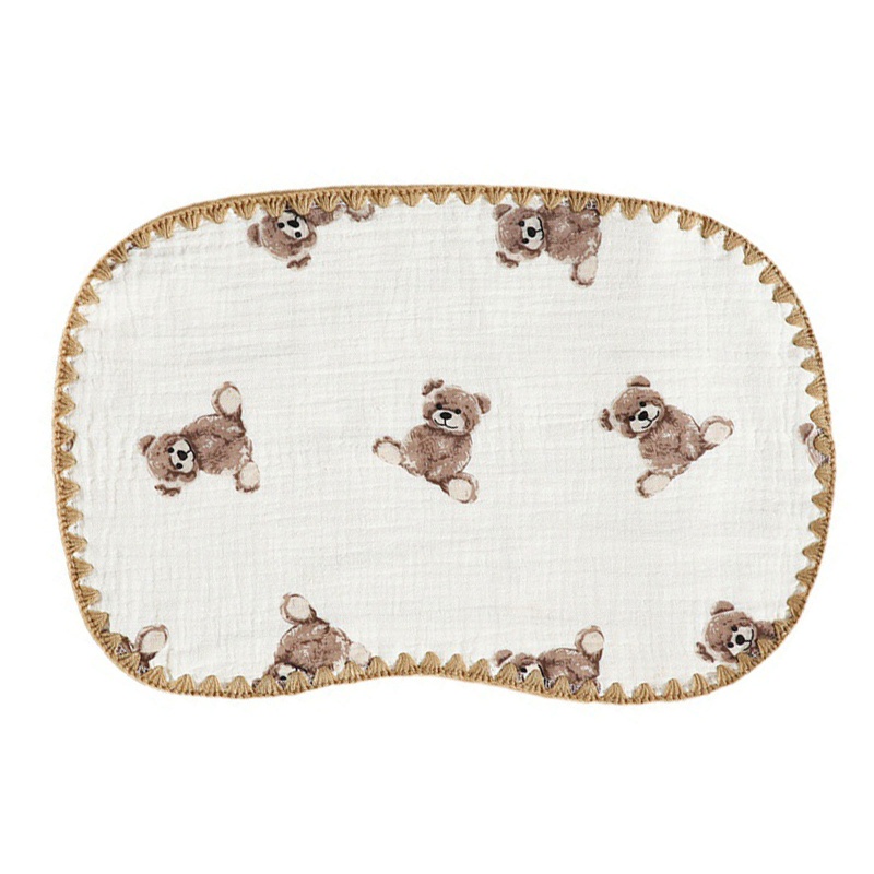 Gối Cotton In Hình Hoạt Hình Dành Cho Trẻ Sơ Sinh