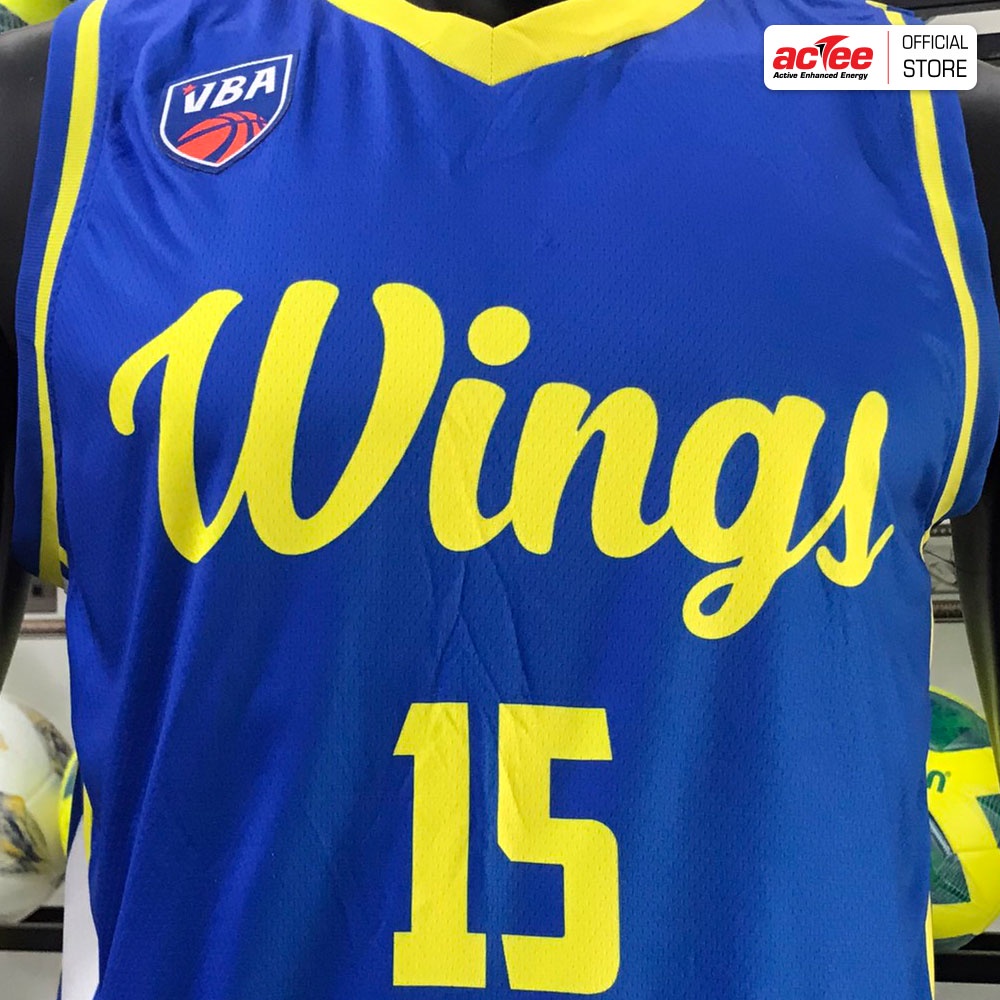 Áo thi đấu Bóng rổ Ho Chi Minh City Wings VBA 2021 - size 2XL - màu Xanh - Thanh lý