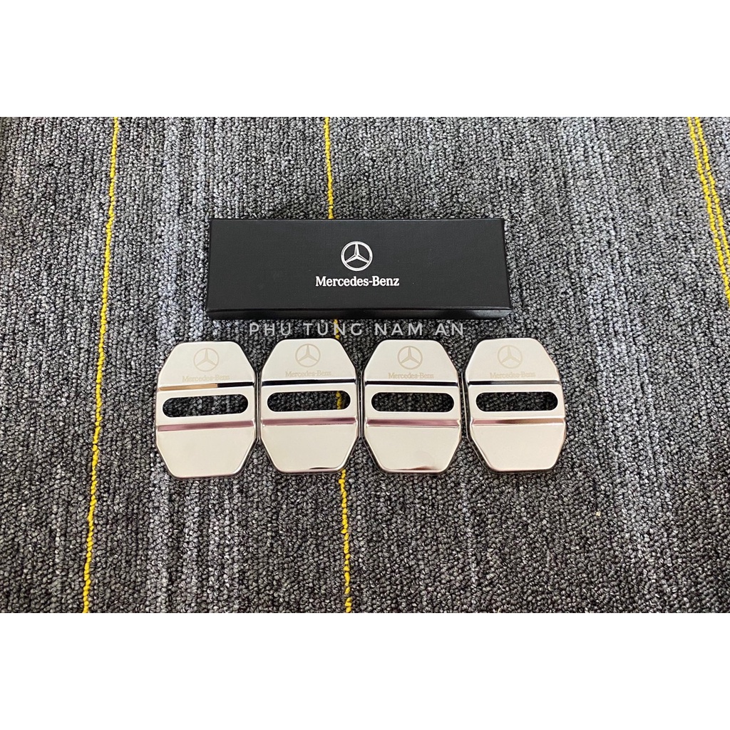 BỘ 4 ỐP CHỐT CỬA LOGO MERCEDES
