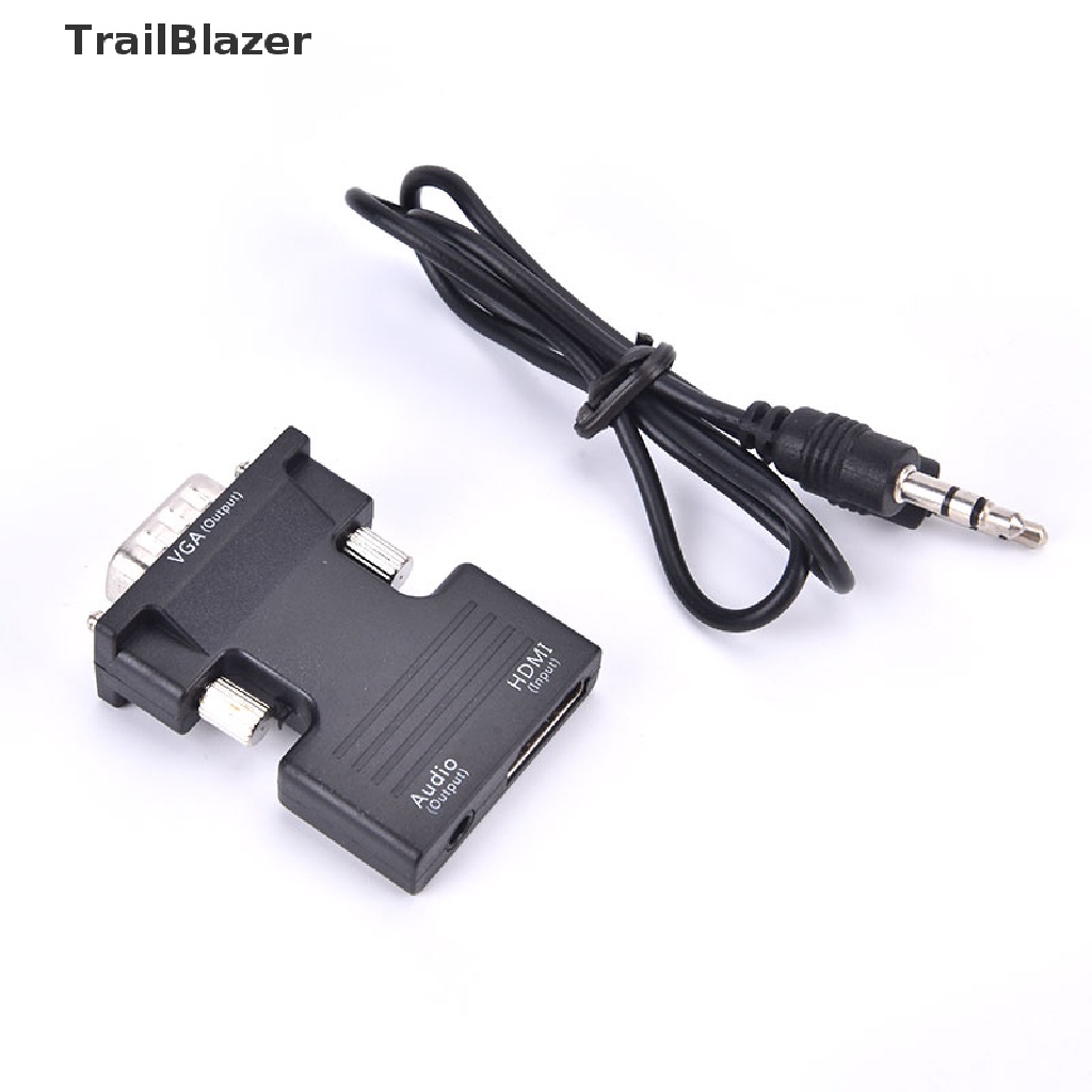 Tbvn HDMI Female To VGA Male Converter 1080P Digital To Analog Audio Video Adapter Jelly