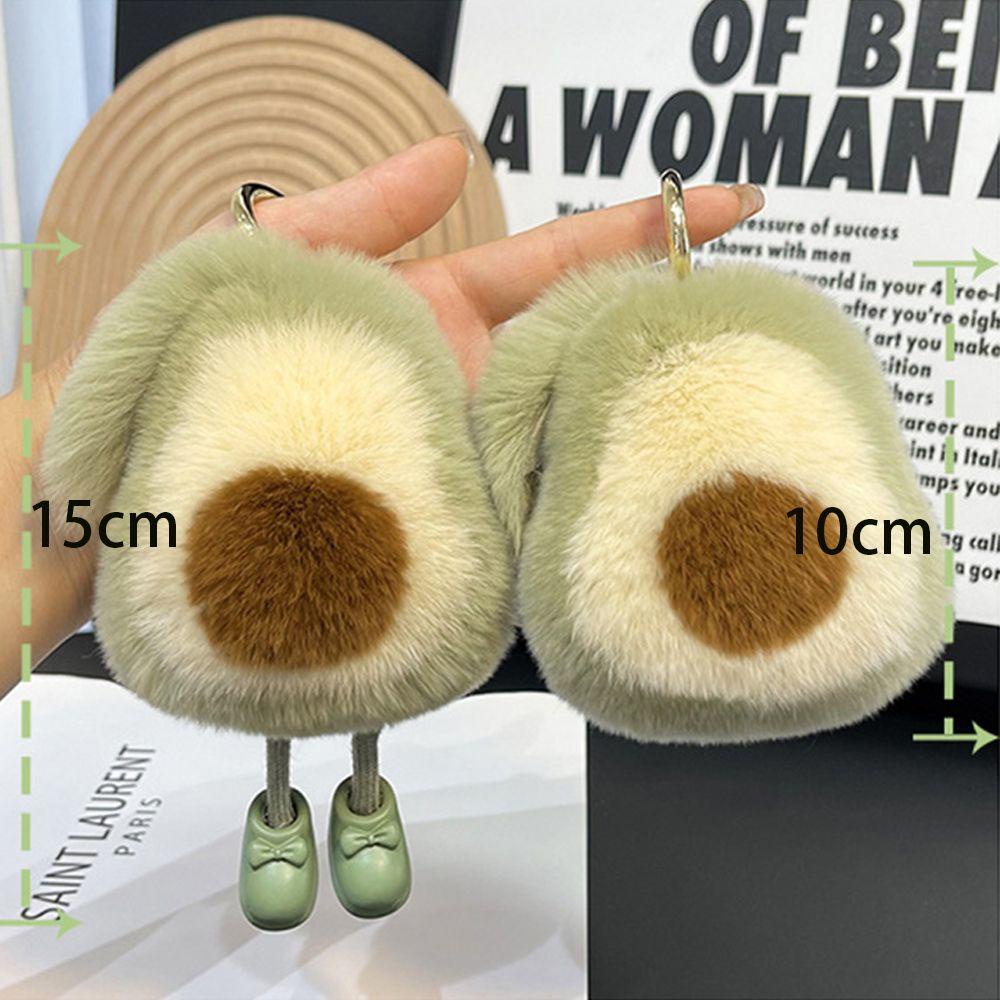 Móc Chìa Khóa Hình Quả Bơ Bằng Kim Loại Dễ Thương Sáng Tạo